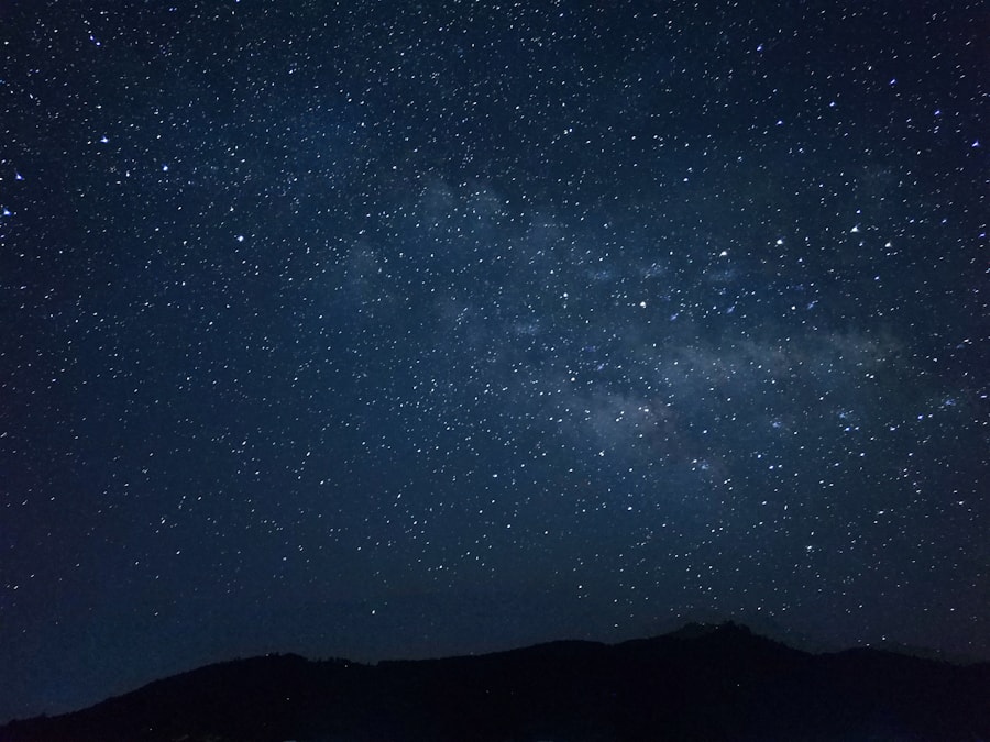 A starry night sky with the Milky Way